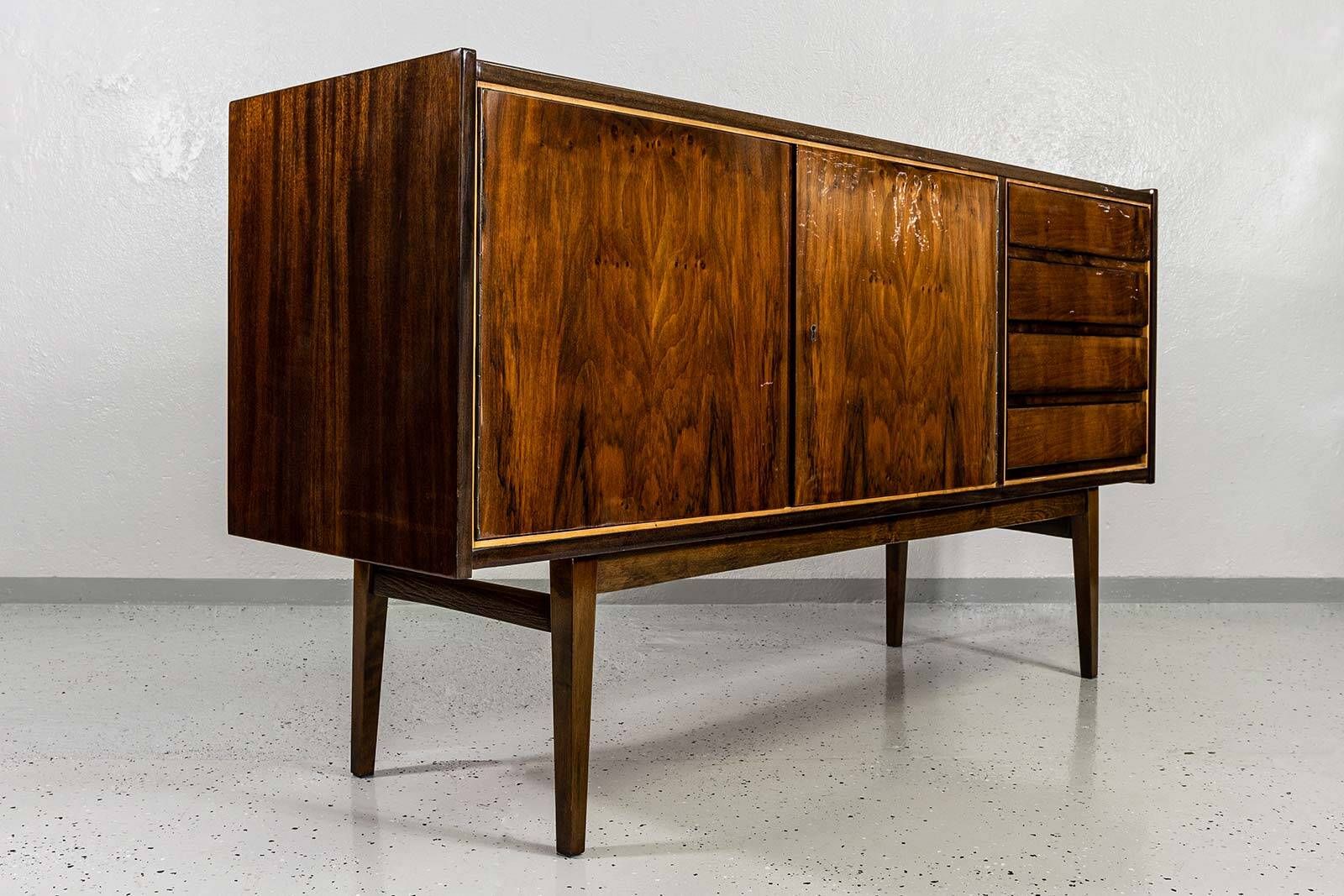 Vintage sideboard by S. Albracht by BZD, Poland, 1970s