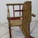Rocking horse old red and wood