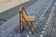 Chaise pliante vintage en pin