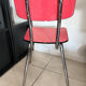 Vintage red Formica chair