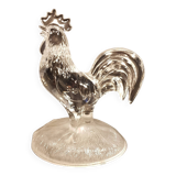 Glass rooster paperweight