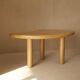 Vintage solid oak modular petal coffee tables circa 1980