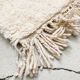 Moroccan Berber carpet beni ouarain ecru with colorful patterns 143x110cm