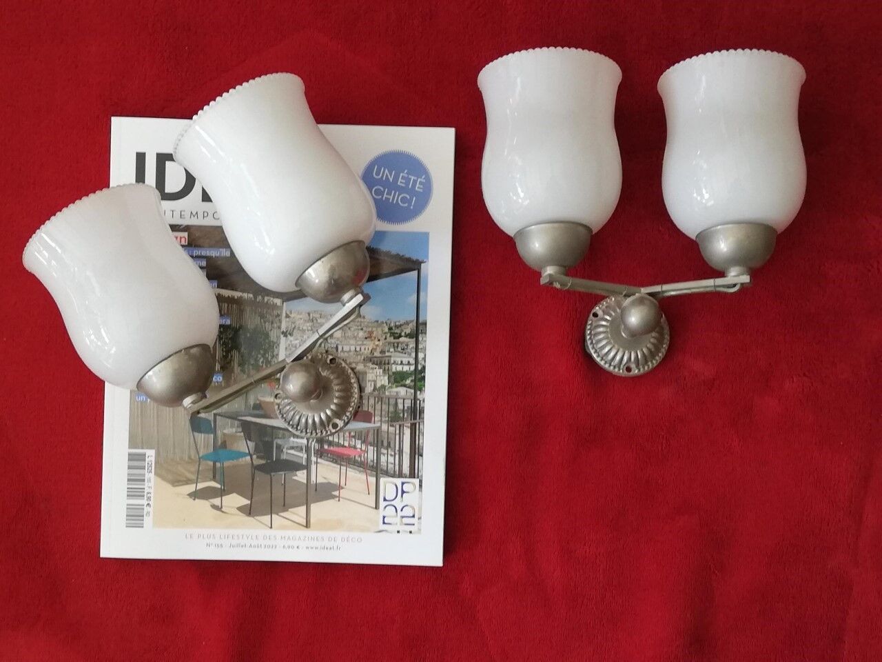 Pair of wall lamps 60s