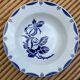 Set of 6 old earthenware soup plates, Sarreguemines Bastia service