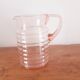 Pink glass orangeade set
