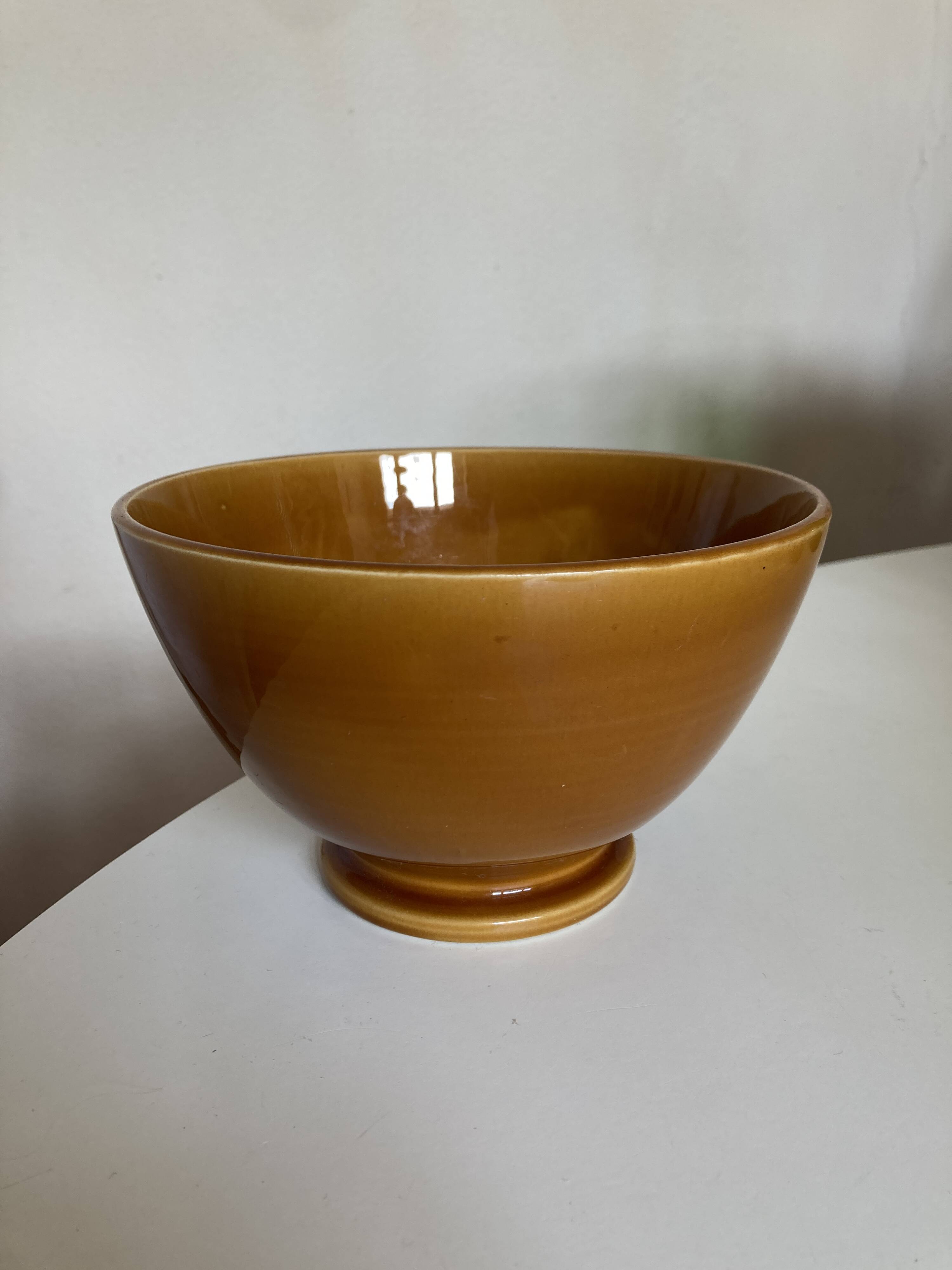 XXL bowl in Niederviller earthenware Tatin color
