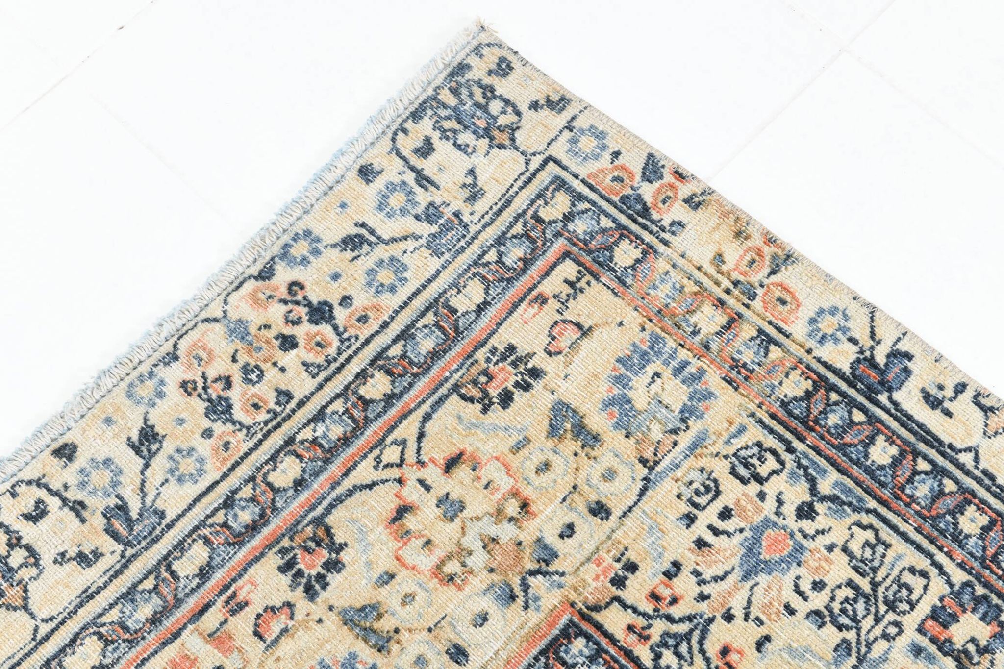 Tapis persan classique antique bleu clair 10x13, 296x386 cm