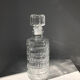 Vintage whisky decanter in glass