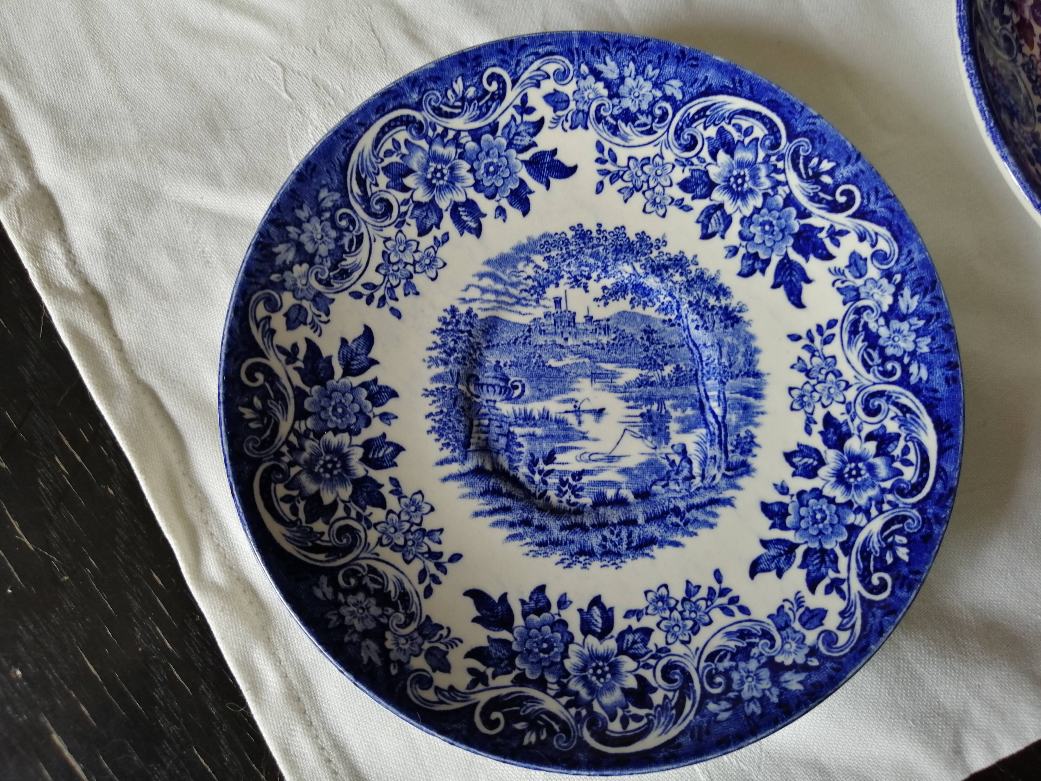 Sous-cups blue decor Broadhurst EST 1847