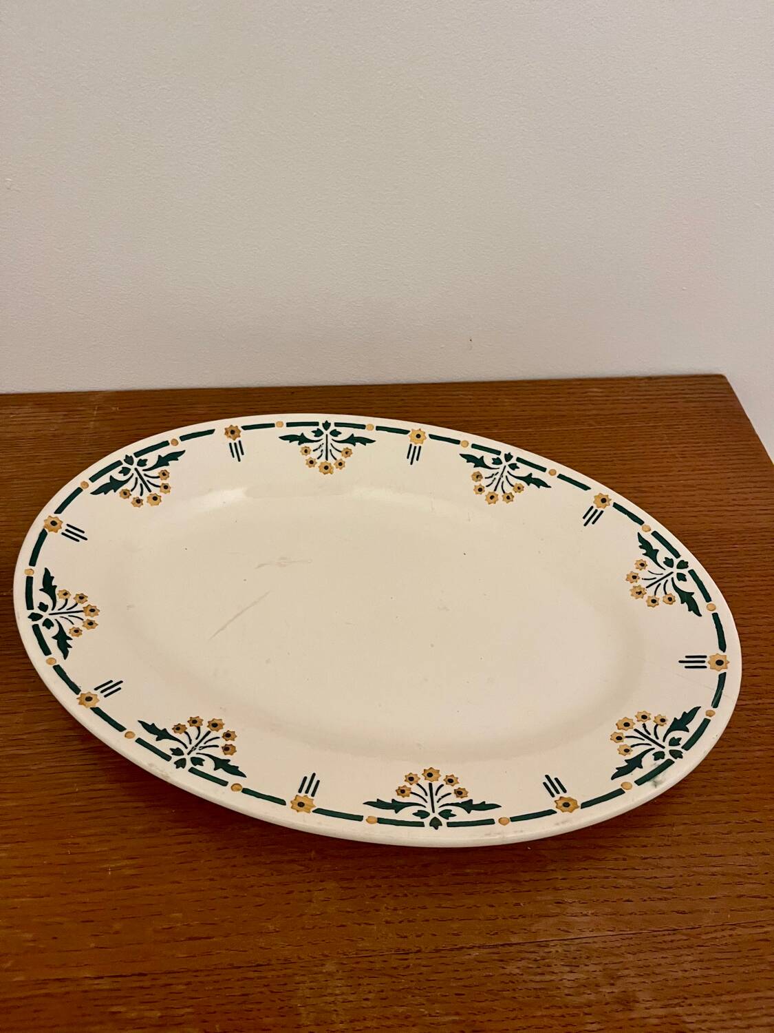 Oval dish Terre de fer model Mimosa