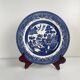 Set of 10 dessert plates, Asian pattern, Churchill, England 1970.