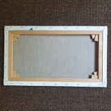 Naive style painting on canvas