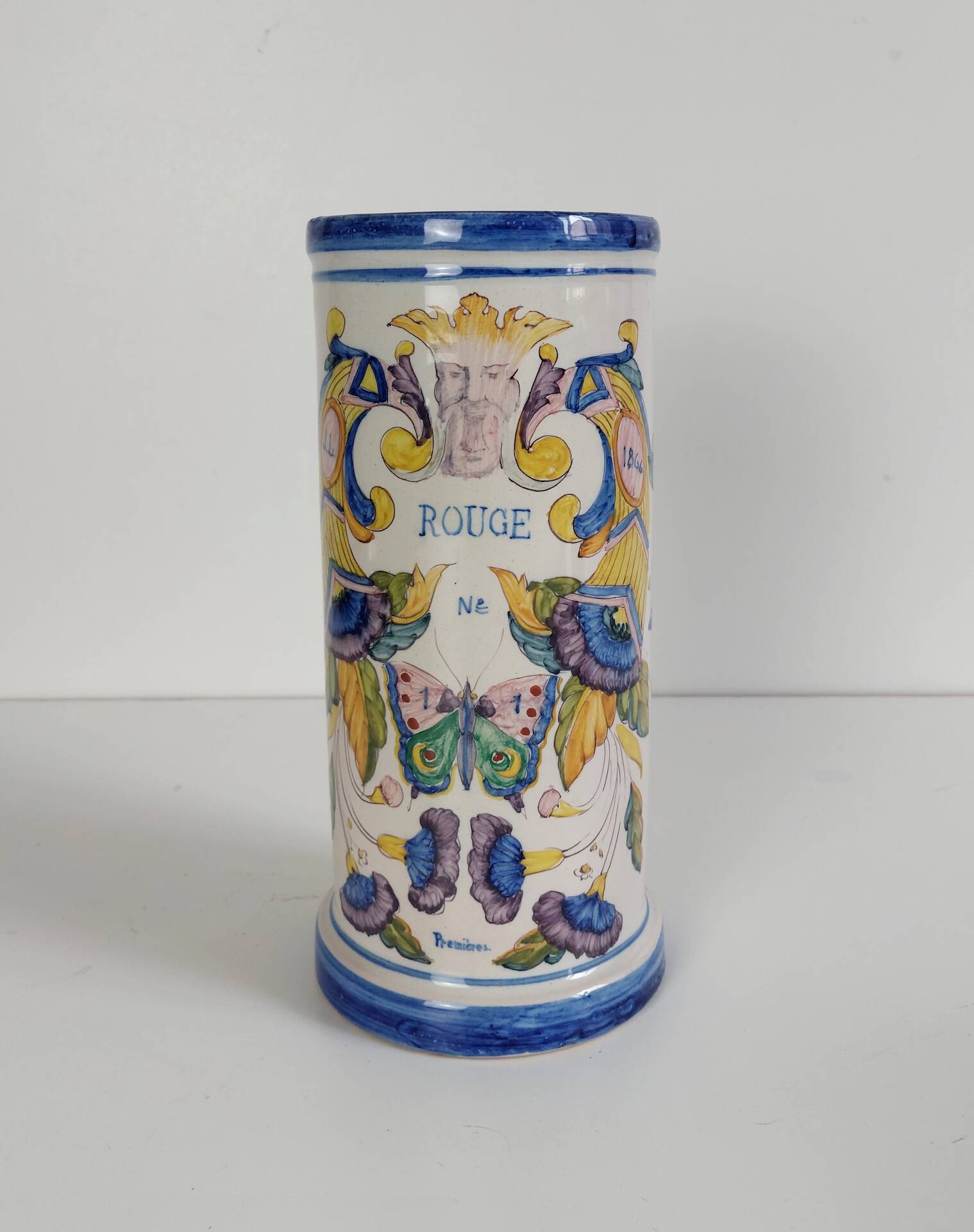 Pot in earthenware, high-fire glazing, Jean LAVALLE, 1866.