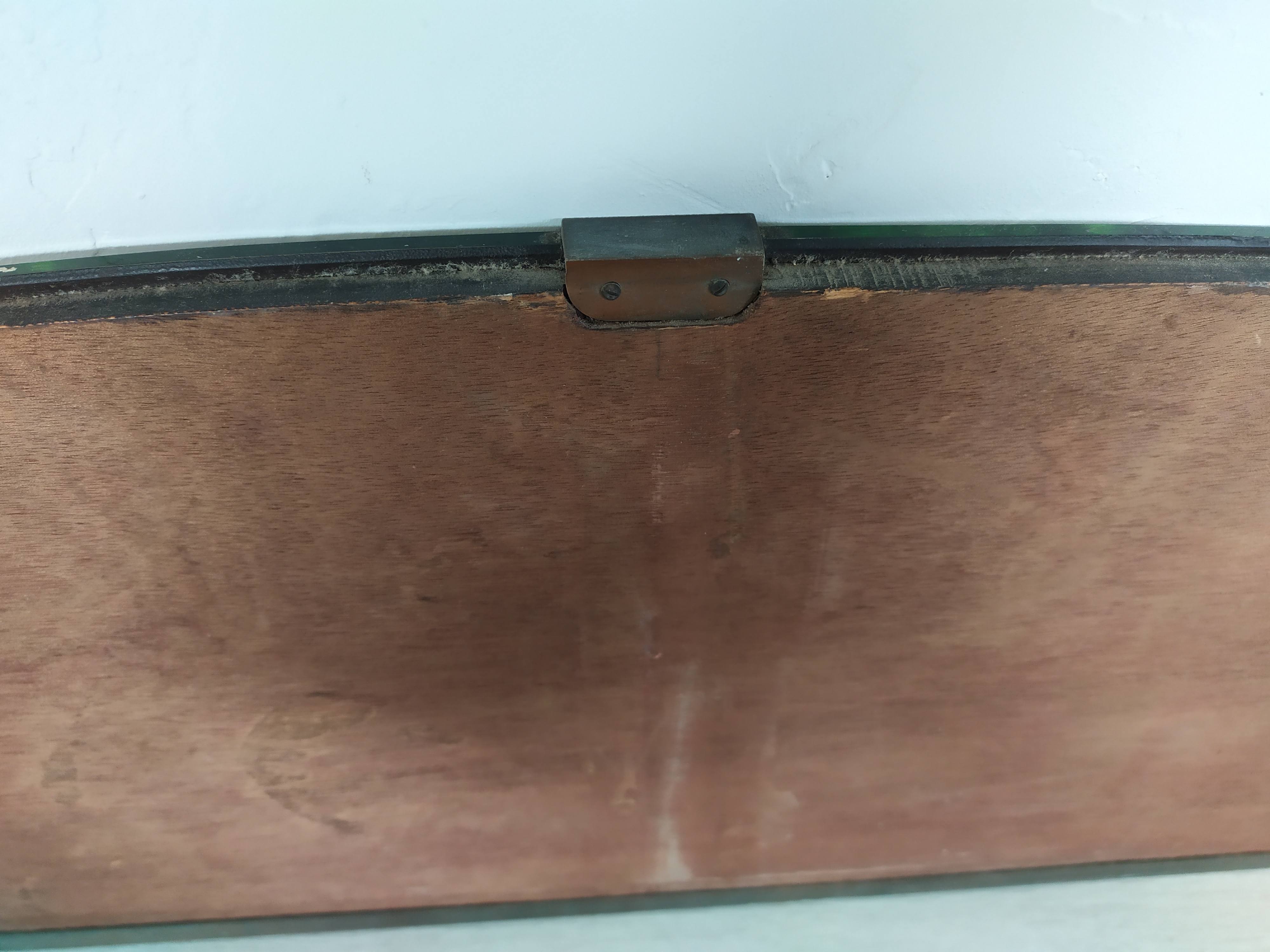 Brass art deco mirror