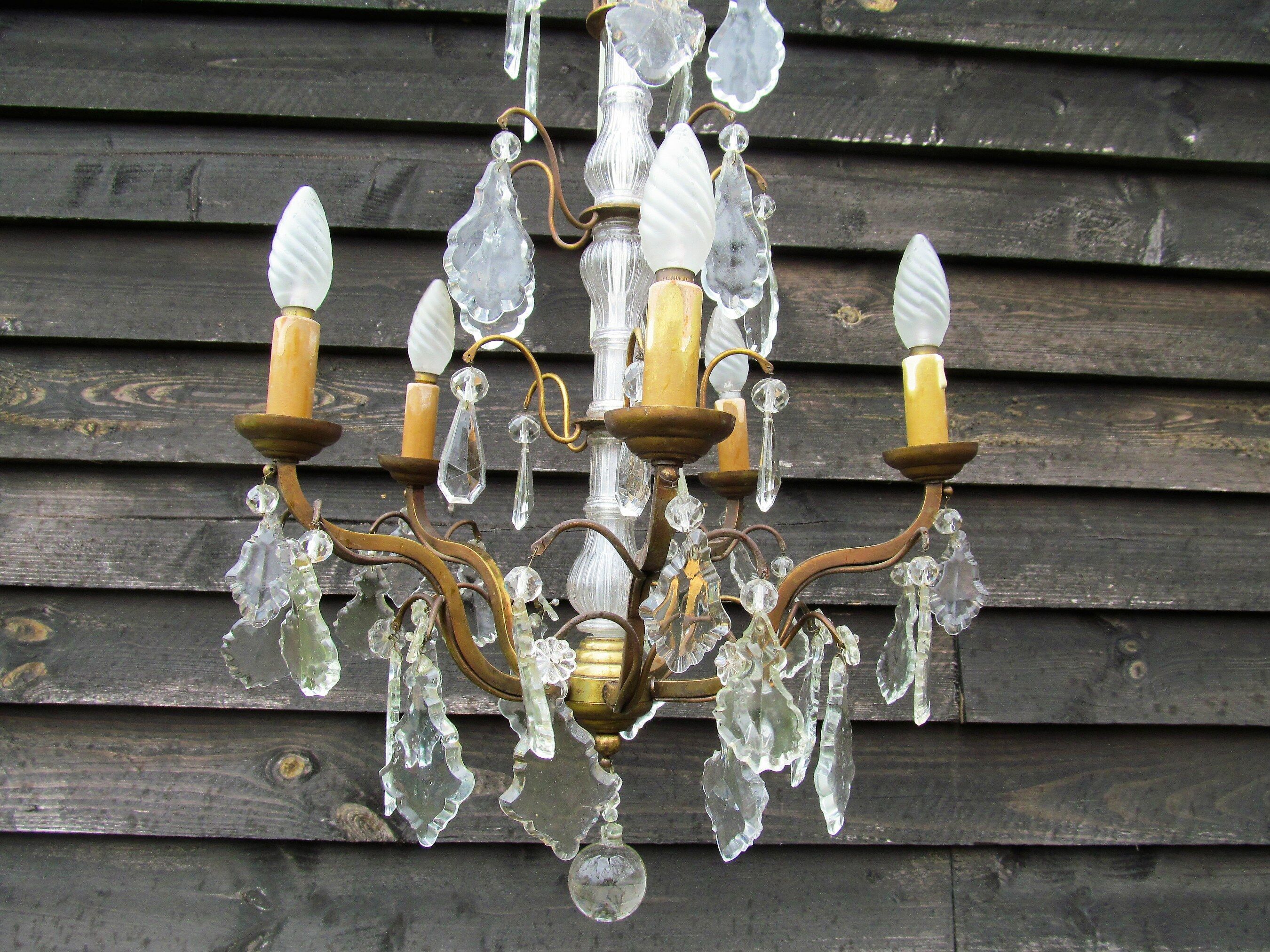 Louis XV style crystal chandelier
