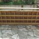 Vintage pitch pine furniture, 30 lockers, 1 niche.