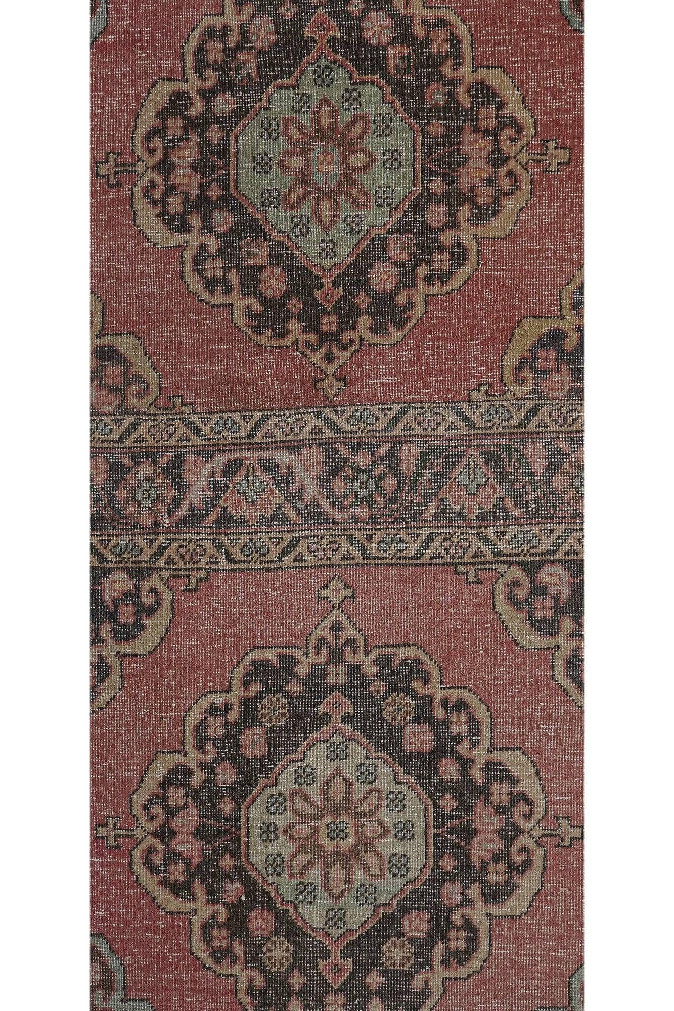 Vintage Turkish hallway rug 71x756 cm