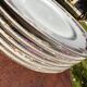 Set of 6 dessert plates in Limoges porcelain, Bernardaud & Co, dec