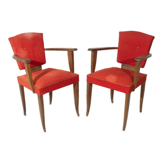 2 chaises André Sornay vers 1950