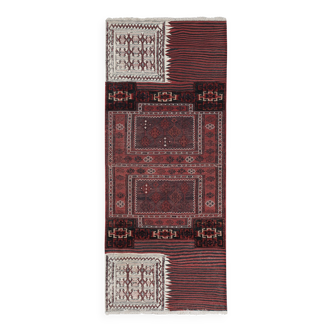 Tapis vintage turc de oushak tissé à la main 95x235 cm