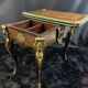 Game table, desk, sofa back, marquetry and bronze Boulle Napoleon III style