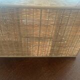Rattan wall shelf