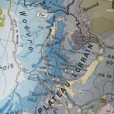 Ancienne carte scolaire : France, Nord-est, Hatier Kaeppelin.