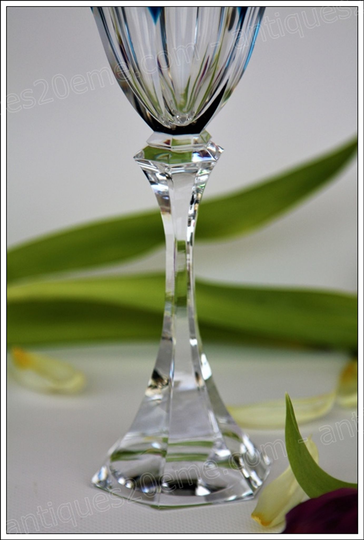 Wine glass of the Rhine (Roemer) Saint Louis Crystal model Chambord