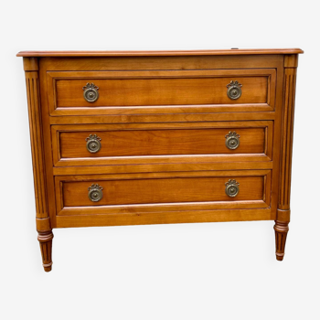 Magnificent Louis XVI style chest of drawers with three drawers