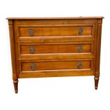 Magnificent Louis XVI style chest of drawers with three drawers