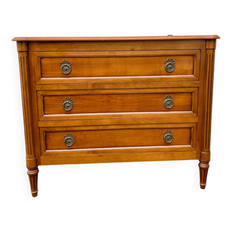 Magnificent Louis XVI style chest of drawers with three drawers