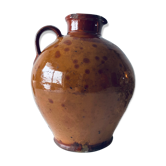 Pichet ancien en terre cuite vernissée