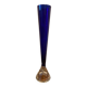 Vase soliflore en verre soufflé bleu cobalt