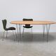 ‘Super-Elliptical’ table in oak by Piet Hein & Bruno Mathsson for Fritz Hansen, 1968