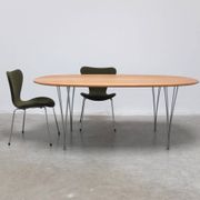 ‘Super-Elliptical’ table in oak by Piet Hein & Bruno Mathsson for Fritz Hansen, 1968