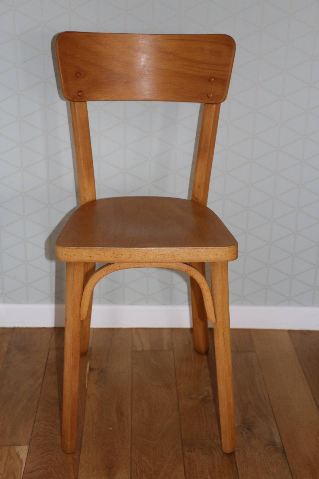 Set of 6 Baumann chairs No. 33 light beech