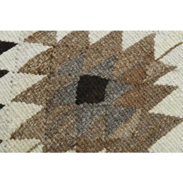 Tapis vintage turc en laine et coton beige noué à la main, années 1970
