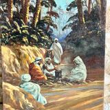 Pair of orientalist paintings signed Hager 1925