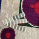 Vintage hand-embroidered tablecloth 129x132 cm