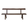 Brutalist bench made of solid elm by Olavi Hanninen, Aranjou edition 1950.