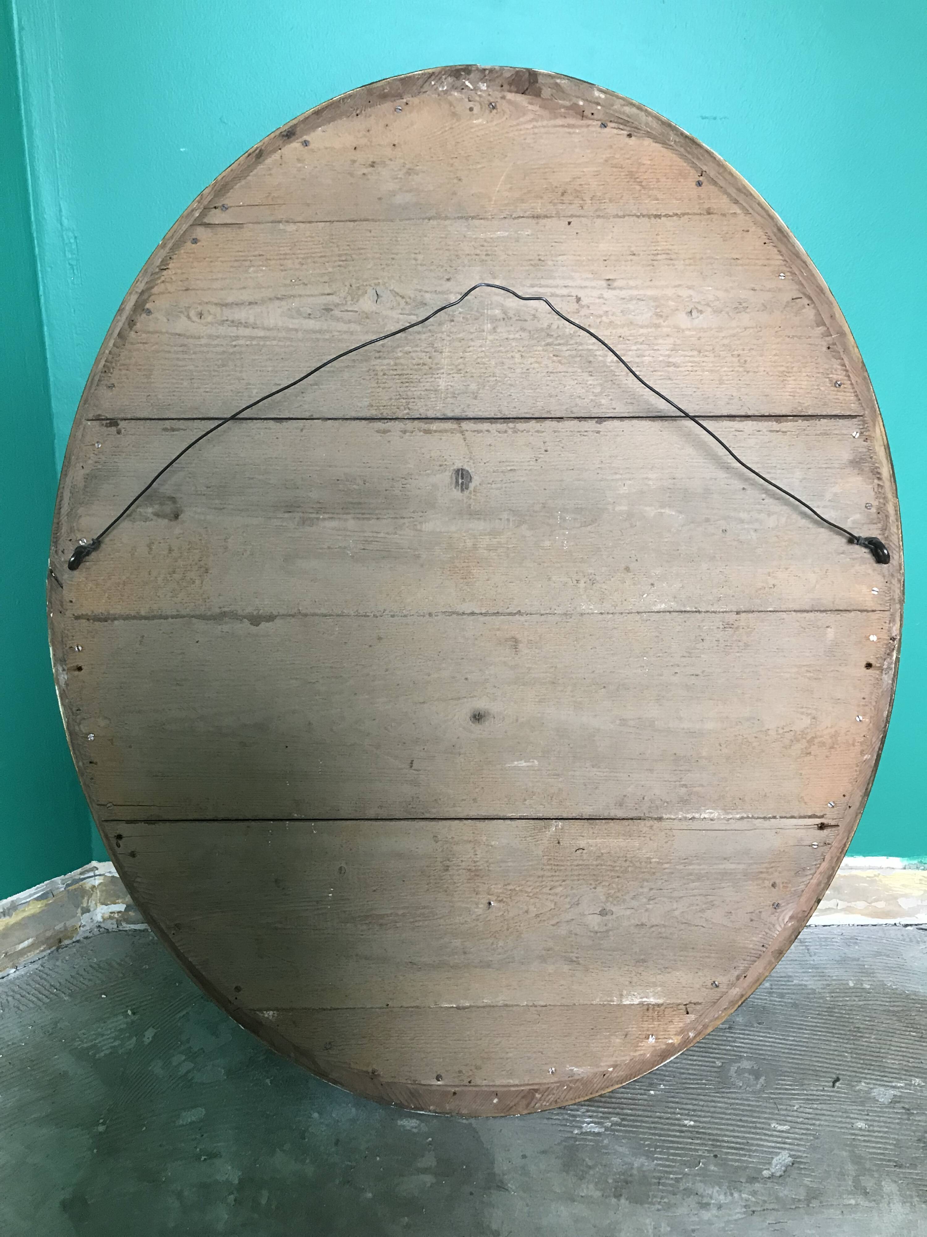 Napoleon III oval mirror