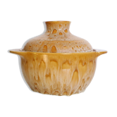 Salad bowl, or soup bowl, ceramic, Niderviller Motif Fauve