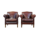 Lot de 2 fauteuils design en peau de mouton