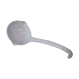 White ceramic ladle