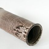 Large ceramic vase, Fat Lava, brown and white.