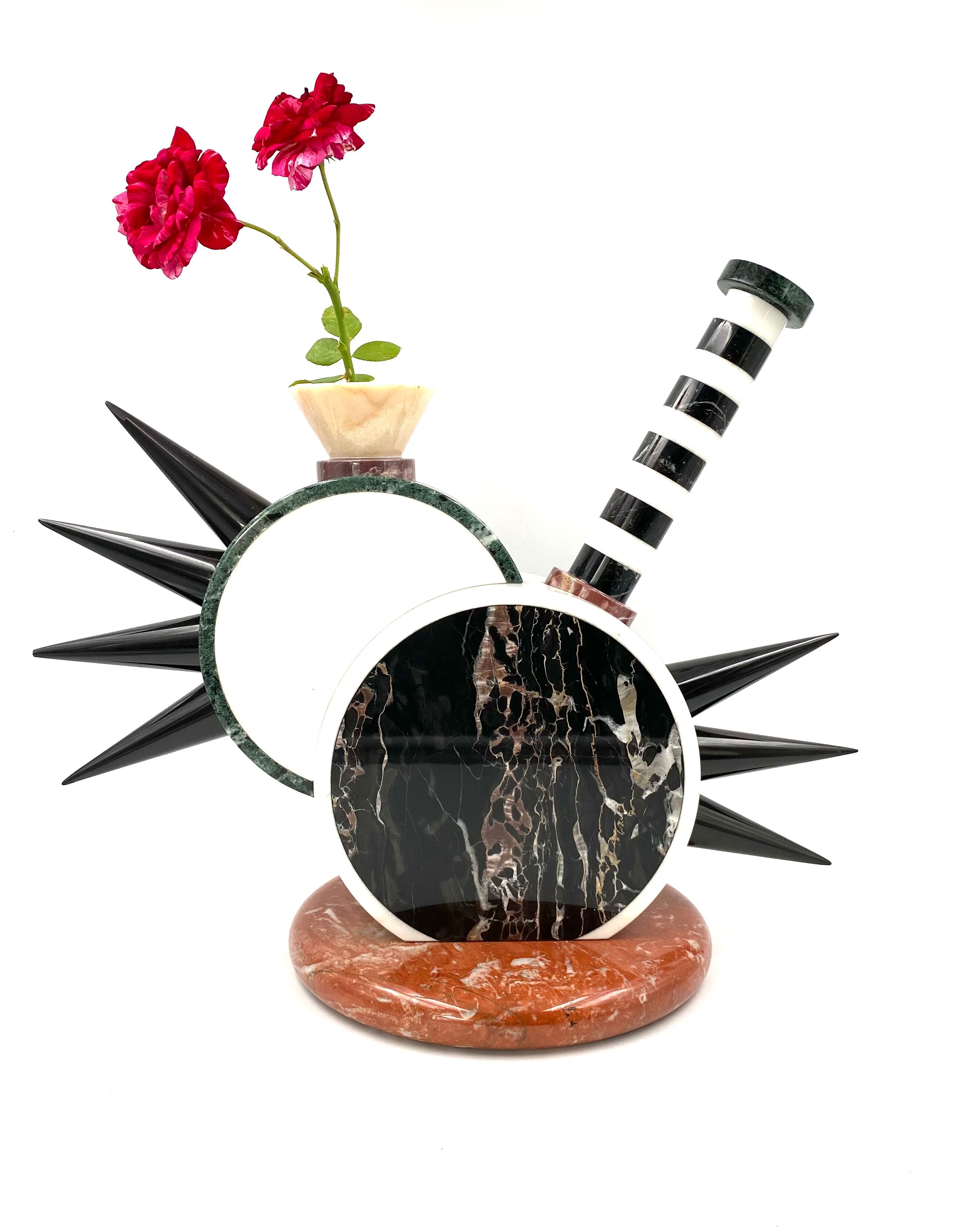 Vase sculptural 'Sholapur', Michele de Lucchi, Up &Up, Carrare Italie, 1985