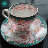 4 cups and under cups of the 19th century earthenware factory of sarreguemines