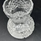 Small vase in chiseled worked glass