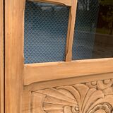 Art deco glass-glazed parisian wardrobe